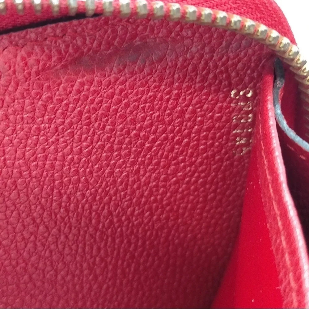 Authentic Louis Vuitton LV Zippy Wallet Zippy Wallet Red Monogram Empreinte ❤️ - Picture 7 of 8